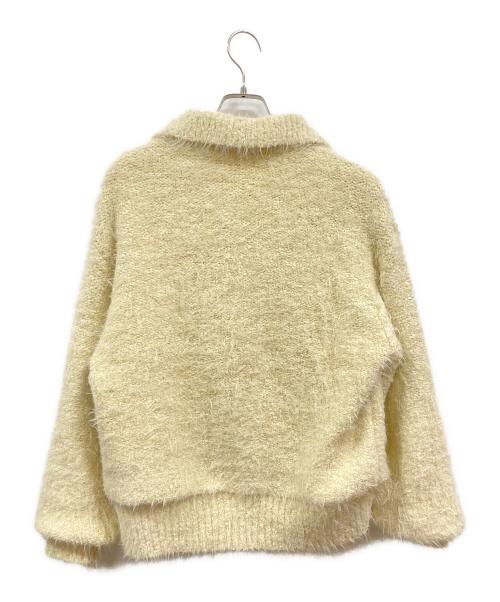 BEAUTY&YOUTH（ビューティーアンドユース）BEAUTY&YOUTH (ビューティーアンドユース) フェザーニット ライナーカーディガン/ビューティーアンドユース/1628-105-1045 アイボリー サイズ:FREEの古着・服飾アイテム