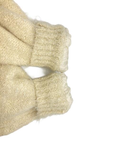 BEAUTY&YOUTH（ビューティーアンドユース）BEAUTY&YOUTH (ビューティーアンドユース) フェザーニット ライナーカーディガン/ビューティーアンドユース/1628-105-1045 アイボリー サイズ:FREEの古着・服飾アイテム