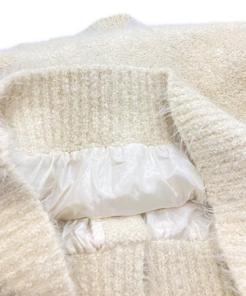 BEAUTY&YOUTH（ビューティーアンドユース）BEAUTY&YOUTH (ビューティーアンドユース) フェザーニット ライナーカーディガン/ビューティーアンドユース/1628-105-1045 アイボリー サイズ:FREEの古着・服飾アイテム