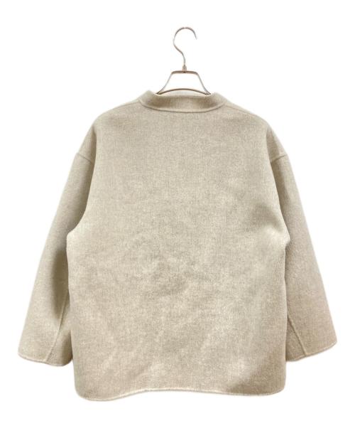 YONFA（ヨンファ）YONFA (ヨンファ) ウールカシミヤ Vネックリバーコート/ヨンファ グレー サイズ:FREEの古着・服飾アイテム