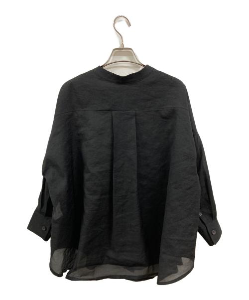 YONFA（ヨンファ）YONFA (ヨンファ) シアーバンドカラーシャツ/ヨンファ/01-22-00 ブラック サイズ:Freeの古着・服飾アイテム