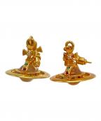 Vivienne Westwoodヴィヴィアンウエストウッド）の古着「タイニーオーブピアス/ヴィヴィアンウエストウッド」｜ゴールド