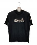 MONCLERモンクレール）の古着「Heren Varsity Logo Tee/モンクレール/K10918C00011 89AJS」｜ブラック