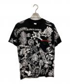 CHROME HEARTSクロムハーツ）の古着「HALF SLEEVE T-SHIRT MULTI MOTIF/2212-304-0608/クロムハーツ/国内代理店表記あり」｜ブラック