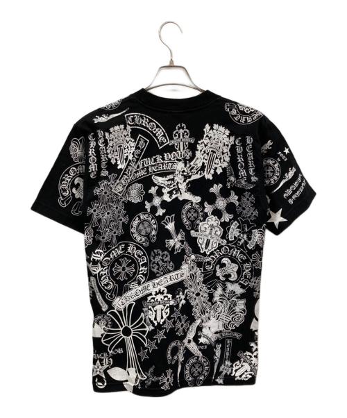 CHROME HEARTS（クロムハーツ）CHROME HEARTS (クロムハーツ) HALF SLEEVE T-SHIRT MULTI MOTIF/2212-304-0608/クロムハーツ/国内代理店表記あり ブラック サイズ:Mの古着・服飾アイテム