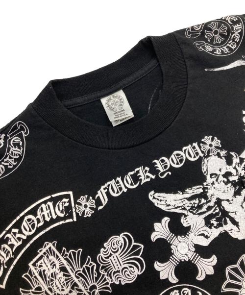 CHROME HEARTS（クロムハーツ）CHROME HEARTS (クロムハーツ) HALF SLEEVE T-SHIRT MULTI MOTIF/2212-304-0608/クロムハーツ/国内代理店表記あり ブラック サイズ:Mの古着・服飾アイテム