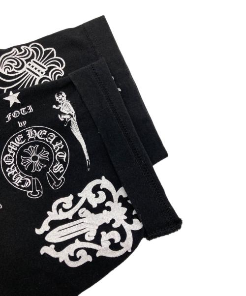 CHROME HEARTS（クロムハーツ）CHROME HEARTS (クロムハーツ) HALF SLEEVE T-SHIRT MULTI MOTIF/2212-304-0608/クロムハーツ/国内代理店表記あり ブラック サイズ:Mの古着・服飾アイテム