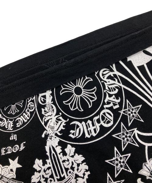 CHROME HEARTS（クロムハーツ）CHROME HEARTS (クロムハーツ) HALF SLEEVE T-SHIRT MULTI MOTIF/2212-304-0608/クロムハーツ/国内代理店表記あり ブラック サイズ:Mの古着・服飾アイテム