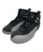 NIKEナイキ）の古着「JORDAN BRAND AIR JORDAN 12 RETRO BLACK/WOLF GREY-WHITE」｜グレー×ブラック