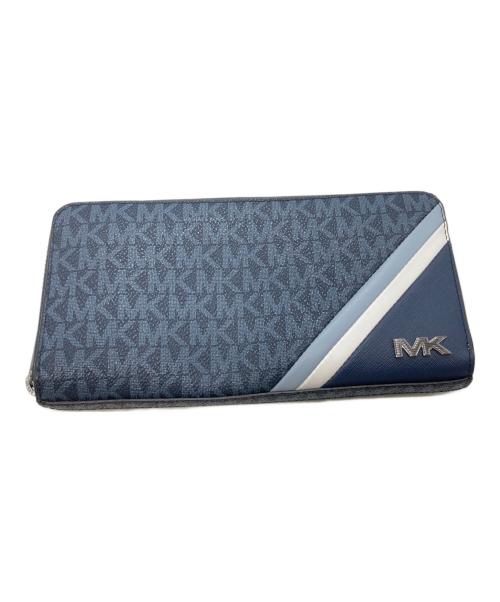 MICHAEL KORS（マイケル・コース）MICHAEL KORS (マイケルコース) 長財布/マイケルコース ネイビー×ホワイトの古着・服飾アイテム