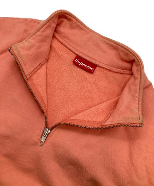 SUPREME（シュプリーム）SUPREME (シュプリーム) Logo Piping Half Zip Sweatshirt オレンジ サイズ:Lの古着・服飾アイテム