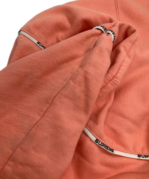 SUPREME（シュプリーム）SUPREME (シュプリーム) Logo Piping Half Zip Sweatshirt オレンジ サイズ:Lの古着・服飾アイテム