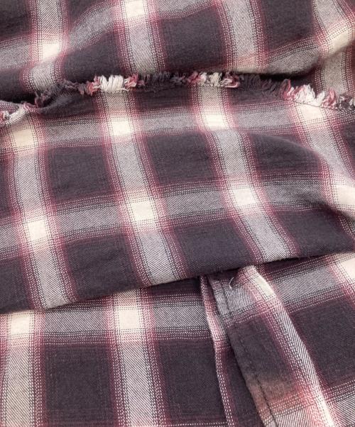 NAUTICA（ノーティカ）NAUTICA (ノーティカ) ダメージ加工シャツ　ノーティカ　243-3021 レッド×ホワイト サイズ:Freeの古着・服飾アイテム