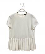 TSURU by MARIKO OIKAWAツルバイマリコオイカワ）の古着「ペプラム 半袖 ブラウス」｜ホワイト