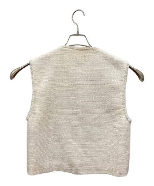 BALLSEY（ボールジィ）BALLSEY (ボールジィ) ライトスラブツイード ショートジレ/ボールジィ/11-07-42-07232 アイボリー サイズ:36の古着・服飾アイテム