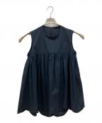 YOKO CHANヨーコチャン）の古着「ノースリーブブラウス/ヨーコチャン/YCB-220-172」｜ネイビー