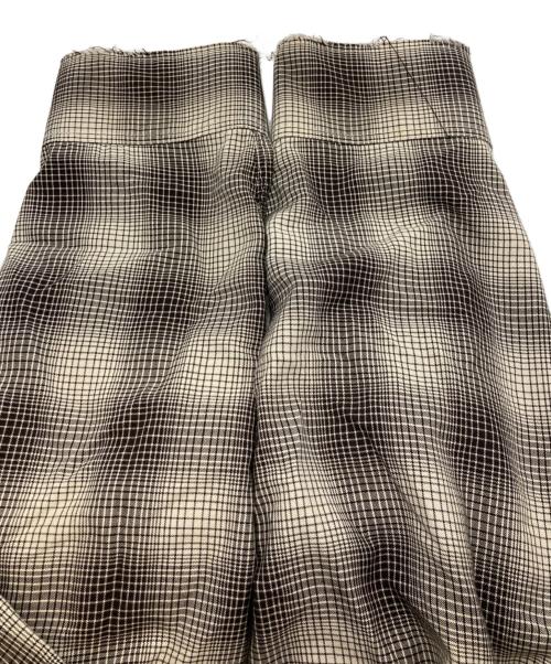 ANCELLM（アンセルム）ANCELLM (アンセルム) OMBRECHECK SHIRT/アンセルム/ANC-SH61-A アイボリー×ブラック サイズ:1の古着・服飾アイテム