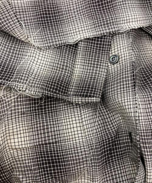 ANCELLM（アンセルム）ANCELLM (アンセルム) OMBRECHECK SHIRT/アンセルム/ANC-SH61-A アイボリー×ブラック サイズ:1の古着・服飾アイテム