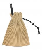 me ISSEY MIYAKEミーイッセイ ミヤケ）の古着「プリーツバッグ/ミーイッセイ ミヤケ/MI83AG551」｜ベージュ×ブラック