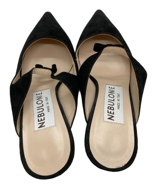 NEBULONIE（ネブローニ）NEBULONIE (ネブローニ) リボンミュール/ネブローニ ブラック サイズ:35の古着・服飾アイテム