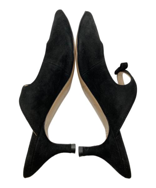 NEBULONIE（ネブローニ）NEBULONIE (ネブローニ) リボンミュール/ネブローニ ブラック サイズ:35の古着・服飾アイテム