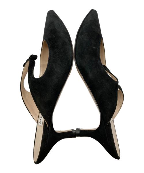 NEBULONIE（ネブローニ）NEBULONIE (ネブローニ) リボンミュール/ネブローニ ブラック サイズ:35の古着・服飾アイテム