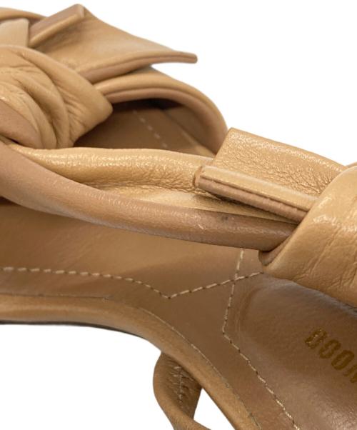 Nicholas Kirkwood（ニコラスカークウッド）Nicholas Kirkwood (ニコラスカークウッド) リボンミュール/ニコラスカークウッド ベージュ サイズ:36の古着・服飾アイテム