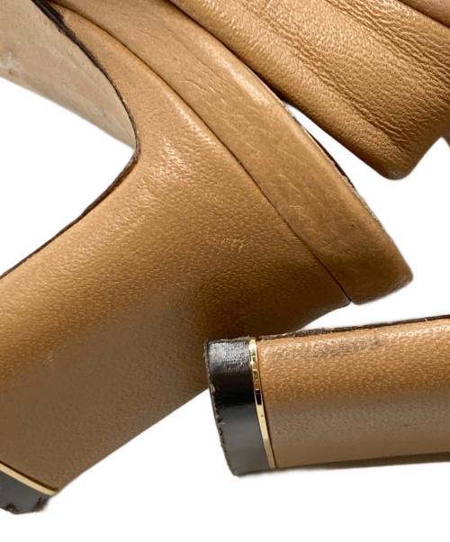 Nicholas Kirkwood（ニコラスカークウッド）Nicholas Kirkwood (ニコラスカークウッド) リボンミュール/ニコラスカークウッド ベージュ サイズ:36の古着・服飾アイテム