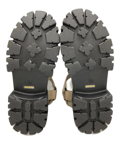 Adam et Rope（アダム エ ロペ）Adam et Rope (アダム エ ロペ) トラックソールグルカサンダル/アダム エ ロペ ベージュ×ブラック サイズ:39の古着・服飾アイテム