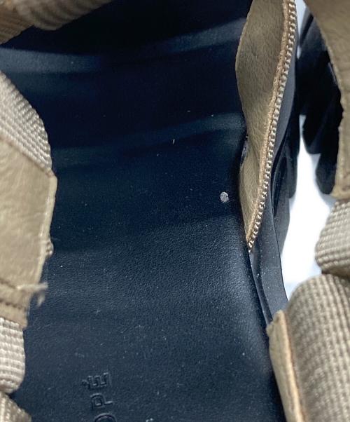 Adam et Rope（アダム エ ロペ）Adam et Rope (アダム エ ロペ) トラックソールグルカサンダル/アダム エ ロペ ベージュ×ブラック サイズ:39の古着・服飾アイテム