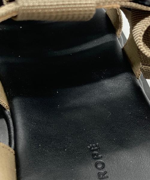 Adam et Rope（アダム エ ロペ）Adam et Rope (アダム エ ロペ) トラックソールグルカサンダル/アダム エ ロペ ベージュ×ブラック サイズ:39の古着・服飾アイテム