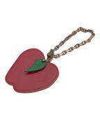 HERMESエルメス）の古着「アップルモチーフチャーム/エルメス」｜レッド