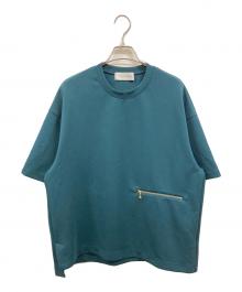 CULLNI（クルニ）の古着「Zip Pocket Asymmetric Hem Tee/クルニ/23-SS-031」｜グリーン