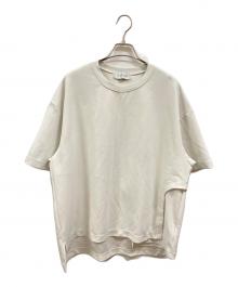 CULLNI（クルニ）の古着「Rounded-cutting Layered GeorgetteTee/クルニ/23-SS-023」｜アイボリー