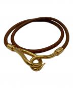 HERMESエルメス）の古着「ジャンボ2連ブレスレット」｜ブラウン