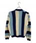Glen Dee (グレン ディー) モヘア混ニットカーディガン/グレン ディー/60’ｓ ブルー×ホワイト サイズ:Ｍ：17000円