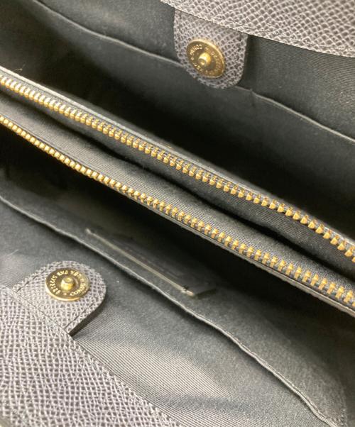 COACH（コーチ）COACH (コーチ) クロスグレインレザー トートバッグ/コーチ/F31474 ネイビーの古着・服飾アイテム