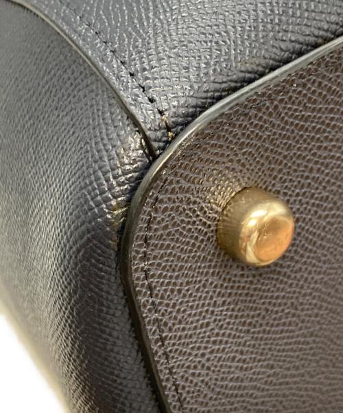 COACH（コーチ）COACH (コーチ) クロスグレインレザー トートバッグ/コーチ/F31474 ネイビーの古着・服飾アイテム