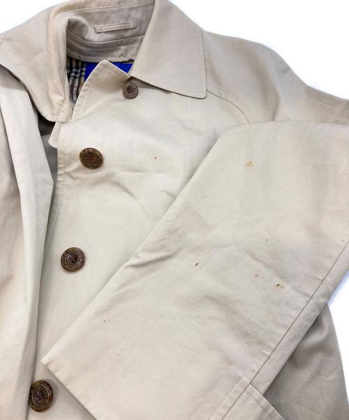 BURBERRY BLUE LABEL（バーバリー ブルー レーベル）BURBERRY BLUE LABEL (バーバリーロンドンブルーレーベル) 裏ノバチェックステンカラーコート/バーバリーロンドンブルーレーベル/FNF-38-510 ベージュ サイズ:40の古着・服飾アイテム