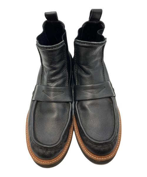 ZUCCA（ズッカ）ZUCCA (ズッカ) サイドゴアローファーシューズ/ズッカ ブラック サイズ:Ｍの古着・服飾アイテム