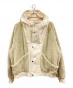 H・UNITエイチユニット）の古着「Herringbone × Boa switching jacket/エイチユニット/H-JK037」｜ベージュ