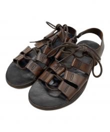 BRADOL（ブラドール）の古着「グルカレザーサンダル/ブラドール」｜ブラウン