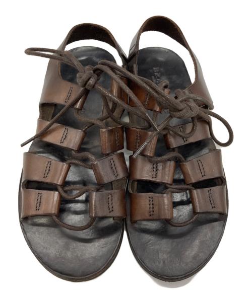 BRADOL（ブラドール）BRADOL (ブラドール) グルカレザーサンダル/ブラドール ブラウン サイズ:23cmの古着・服飾アイテム