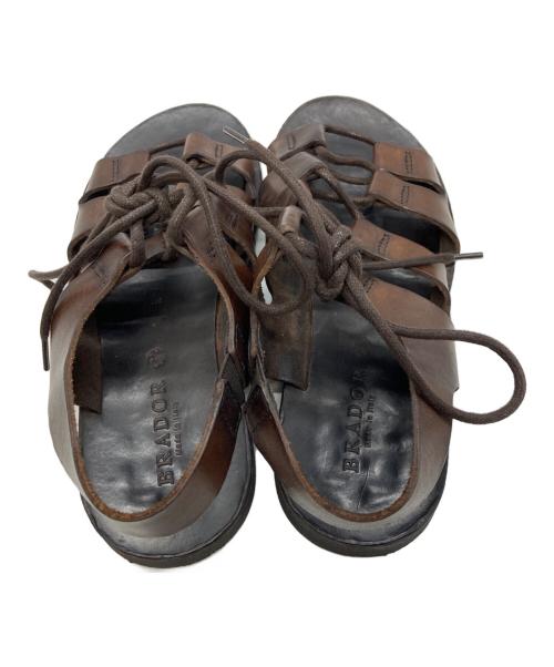 BRADOL（ブラドール）BRADOL (ブラドール) グルカレザーサンダル/ブラドール ブラウン サイズ:23cmの古着・服飾アイテム