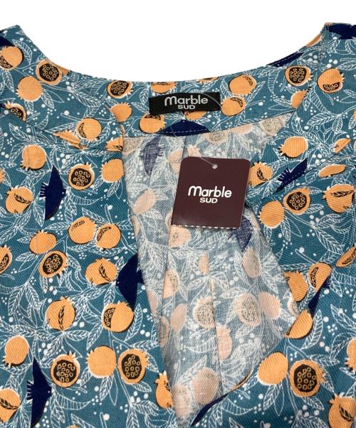 Marble SUD（マーブルシュッド）Marble SUD (マーブルシュッド) ざくろワンピース/マーブルシュッド/03EY002026/金子みすずコラボ ブルー サイズ:Freeの古着・服飾アイテム