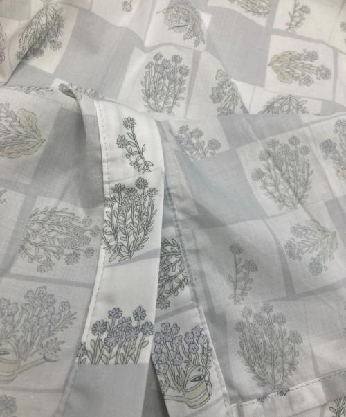 Marble SUD（マーブルシュッド）Marble SUD (マーブルシュッド) 総柄ワンピース ホワイト×ブルー サイズ:freeの古着・服飾アイテム