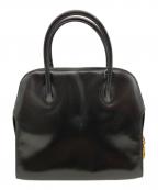 Salvatore Ferragamoサルヴァトーレ フェラガモ）の古着「レザーハンドバッグ/サルヴァトーレ フェラガモ/AK5644/ガンチーニ」｜ブラック