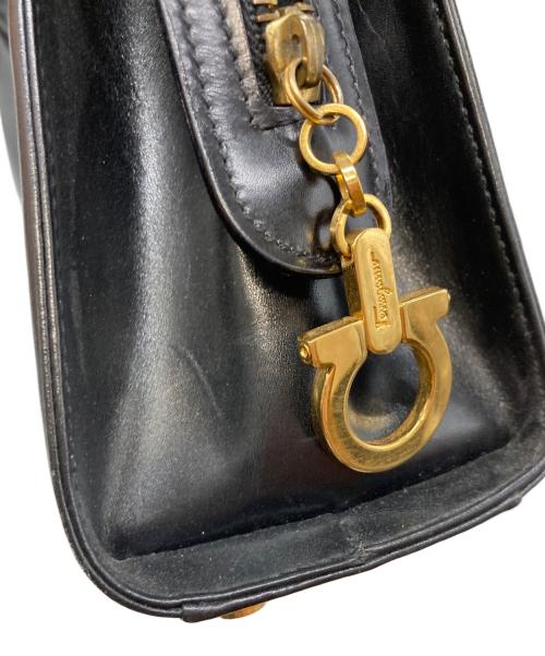 Salvatore Ferragamo（サルヴァトーレ フェラガモ）Salvatore Ferragamo (サルヴァトーレ フェラガモ) レザーハンドバッグ/サルヴァトーレ フェラガモ/AK5644/ガンチーニ ブラックの古着・服飾アイテム