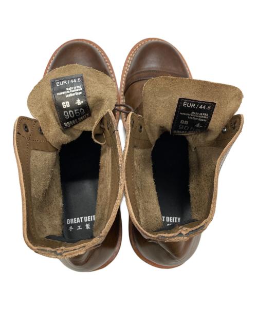 GREAT DEITY（グレートディティ）great deity (グレートディティ) ストレートチップレースアップブーツ/グレートディティ/9059 ブラウン サイズ:44.5の古着・服飾アイテム