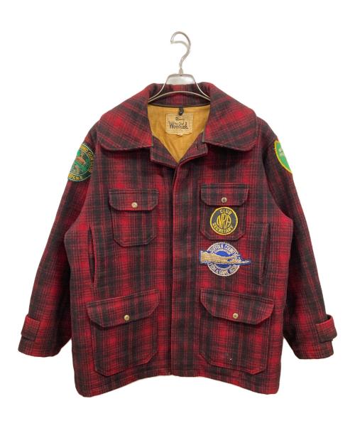 WOOLRICH（ウールリッチ）WOOLRICH (ウールリッチ) チェックジャケット/ウールリッチ レッド サイズ:42の古着・服飾アイテム